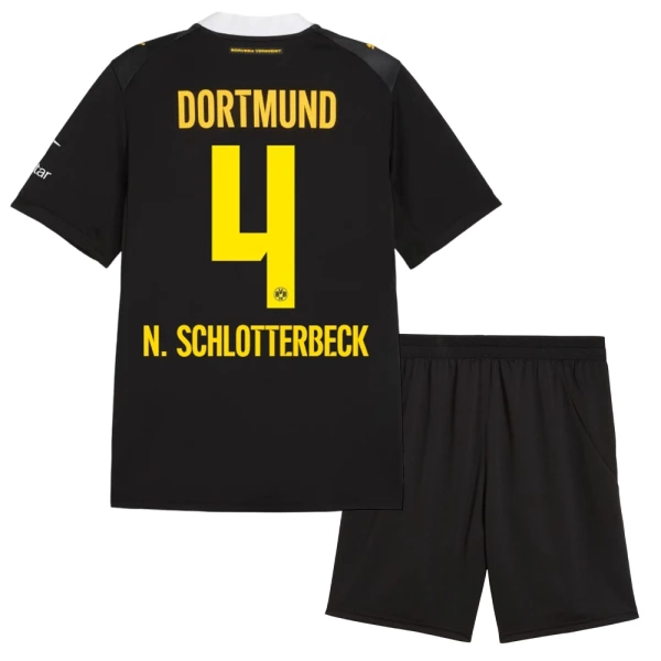 Completo calcio Borussia Dortmund N. Schlotterbeck 4 Bambino Secondo 2026-27 Completo calcio Borussia Dortmund N. Schlotterbeck 4 Bambino Secondo 2026-27