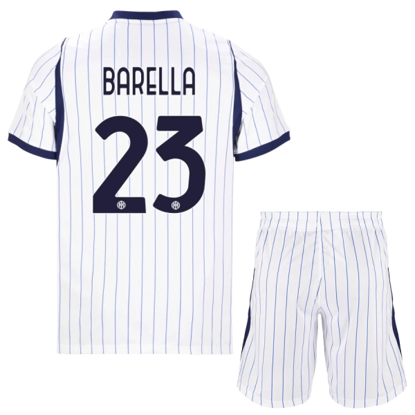 Completo calcio Inter Milan Barella 23 Bambino Secondo 2026-27 Completo calcio Inter Milan Barella 23 Bambino Secondo 2026-27