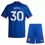 Completo calcio Manchester United Sesko 30 Bambino Secondo 2026-27