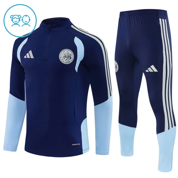 Ajax Amsterdam Felpe da Allenamento Bambino 1/4-Zip 2026-27 Blu Ajax Amsterdam Felpe da Allenamento Bambino 1/4-Zip 2026-27 Blu