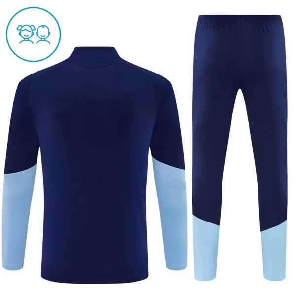 Ajax Amsterdam Felpe da Allenamento Bambino 1/4-Zip 2026-27 Blu