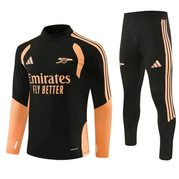 Arsenal Felpe da Allenamento Uomo 1/4-Zip 2026-27 Nera Arsenal Felpe da Allenamento Uomo 1/4-Zip 2026-27 Nera