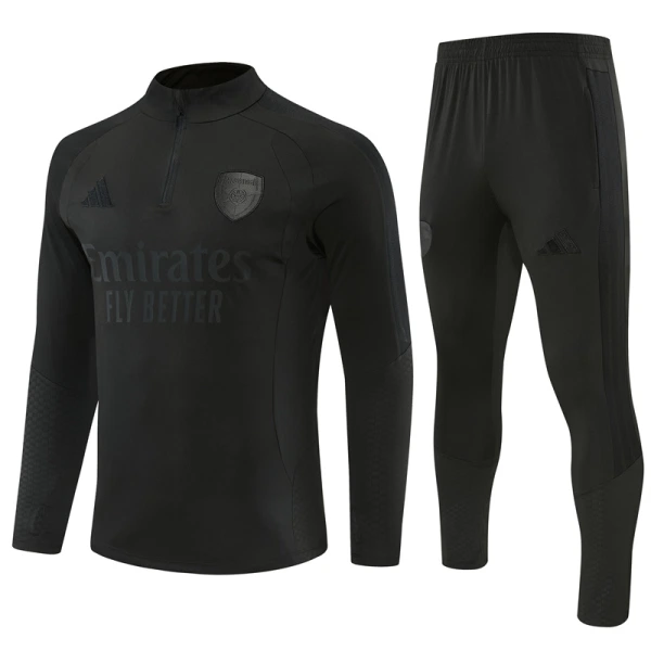 Arsenal Felpe da Allenamento Uomo 1/4-Zip 2026-27 Nera Arsenal Felpe da Allenamento Uomo 1/4-Zip 2026-27 Nera