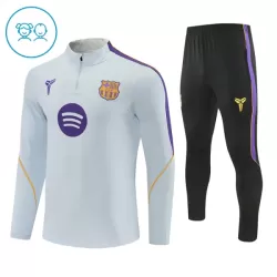 Barcellona Felpe da Allenamento Bambino 1/4-Zip 2026-27 Bianca Barcellona Felpe da Allenamento Bambino 1/4-Zip 2026-27 Bianca