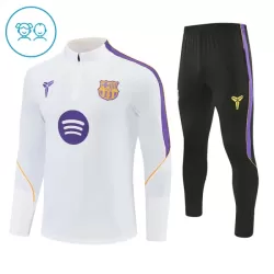 Barcellona Felpe da Allenamento Bambino 1/4-Zip 2026-27 Bianca