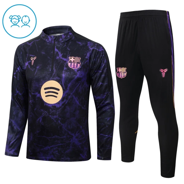 Barcellona Felpe da Allenamento Bambino 1/4-Zip 2026-27 Nera