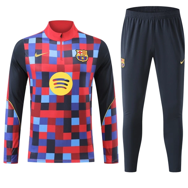 Barcellona Felpe da Allenamento Uomo 1/4-Zip 2026-27 Rossa Barcellona Felpe da Allenamento Uomo 1/4-Zip 2026-27 Rossa