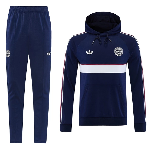 Bayern Monaco Hoodie Felpe da Allenamento Uomo 2026-27 Navy
