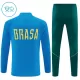Brasile Felpe da Allenamento Bambino 1/4-Zip 2026-27 Blu