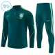 Brasile Felpe da Allenamento Bambino 1/4-Zip 2026-27 Verde Brasile Felpe da Allenamento Bambino 1/4-Zip 2026-27 Verde