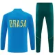 Brasile Felpe da Allenamento Uomo 1/4-Zip 2026-27 Blu
