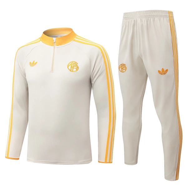 FC Bayern Monaco Felpe da Allenamento Uomo 1/4-Zip 2026-27 Bianca FC Bayern Monaco Felpe da Allenamento Uomo 1/4-Zip 2026-27 Bianca