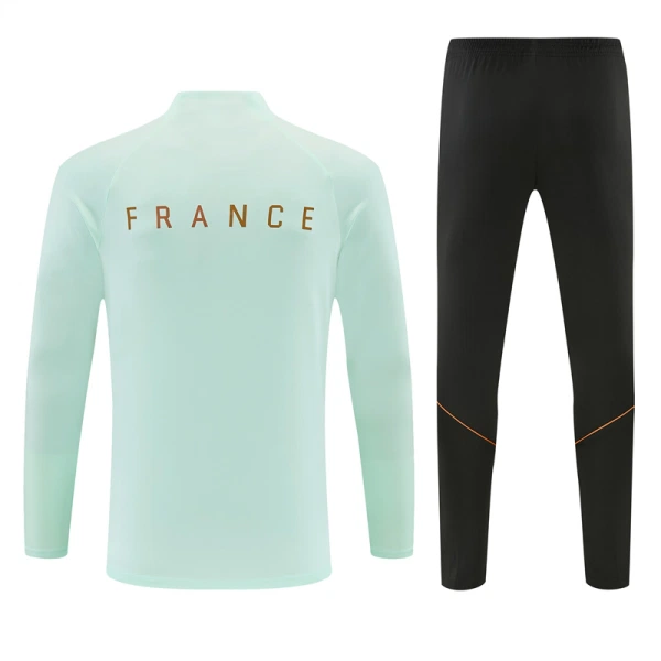 Francia Felpe da Allenamento Uomo 1/4-Zip 2026-27 Bianca