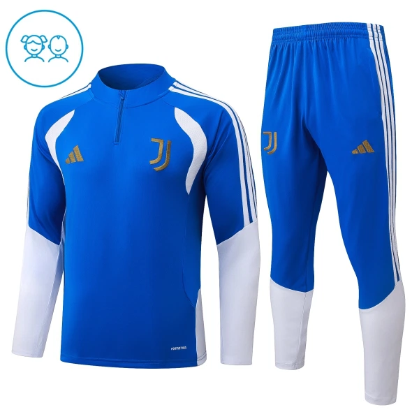 Juventus Felpe da Allenamento Bambino 1/4-Zip 2026-27 Blu