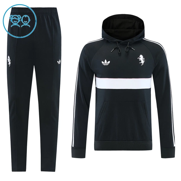 Juventus Hoodie Felpe da Allenamento Bambino 2026-27 Nera Juventus Hoodie Felpe da Allenamento Bambino 2026-27 Nera