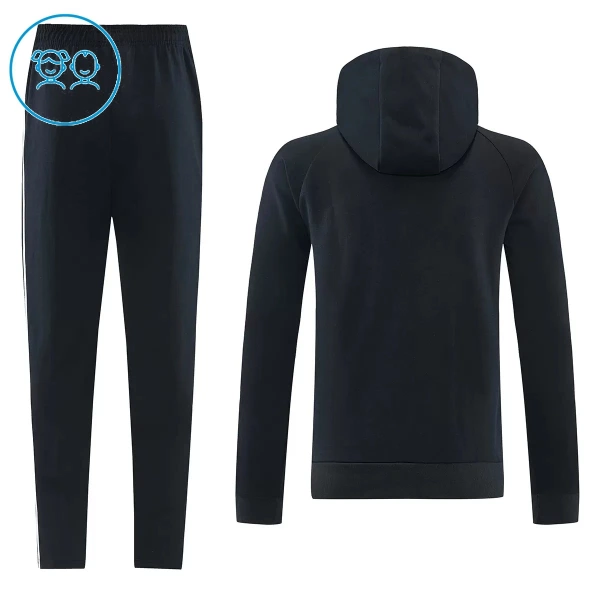 Juventus Hoodie Felpe da Allenamento Bambino 2026-27 Nera