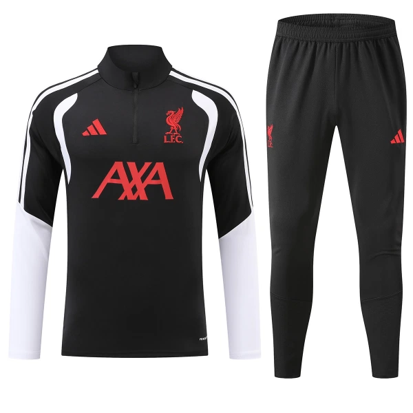 Liverpool Felpe da Allenamento Uomo 1/4-Zip 2026-27 Nera Liverpool Felpe da Allenamento Uomo 1/4-Zip 2026-27 Nera