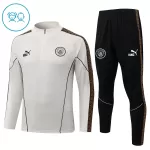 Manchester City Felpe da Allenamento Bambino 1/4-Zip 2026-27 Grigio