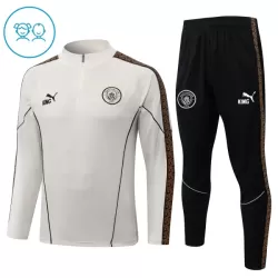Manchester City Felpe da Allenamento Bambino 1/4-Zip 2026-27 Grigio