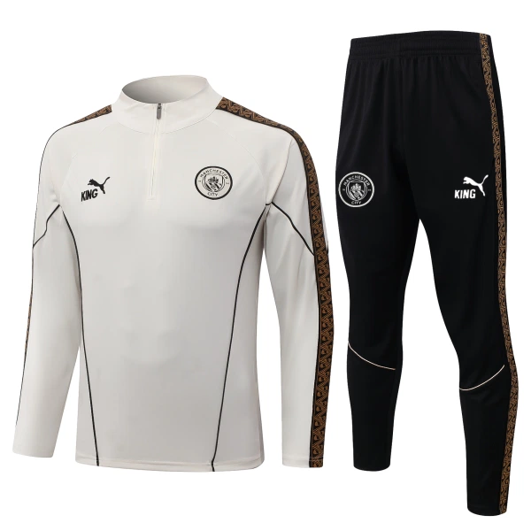 Manchester City Felpe da Allenamento Uomo 1/4-Zip 2026-27 Grigio