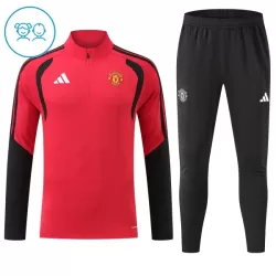 Manchester United Felpe da Allenamento Bambino 1/4-Zip 2026-27 Rossa Manchester United Felpe da Allenamento Bambino 1/4-Zip 2026-27 Rossa