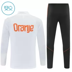 Paesi Bassi Felpe da Allenamento Bambino 1/4-Zip 2026-27 Bianca