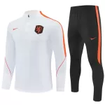 Paesi Bassi Felpe da Allenamento Uomo 1/4-Zip 2026-27 Bianca
