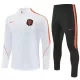 Paesi Bassi Felpe da Allenamento Uomo 1/4-Zip 2026-27 Bianca Paesi Bassi Felpe da Allenamento Uomo 1/4-Zip 2026-27 Bianca