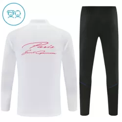 Paris Saint-Germain Felpe da Allenamento Bambino 1/4-Zip 2026-27 Bianca