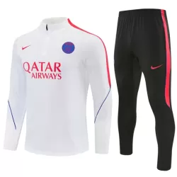 Paris Saint-Germain Felpe da Allenamento Uomo 1/4-Zip 2026-27 Bianca Paris Saint-Germain Felpe da Allenamento Uomo 1/4-Zip 2026-27 Bianca
