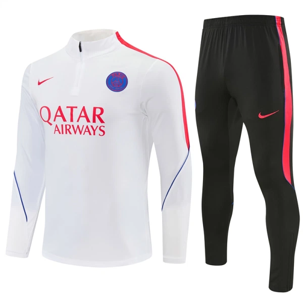 Paris Saint-Germain Felpe da Allenamento Uomo 1/4-Zip 2026-27 Bianca
