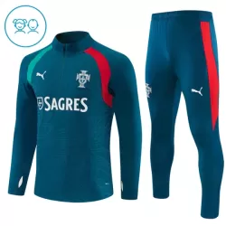 Portogallo Felpe da Allenamento Bambino 1/4-Zip 2026-27 Blu Portogallo Felpe da Allenamento Bambino 1/4-Zip 2026-27 Blu