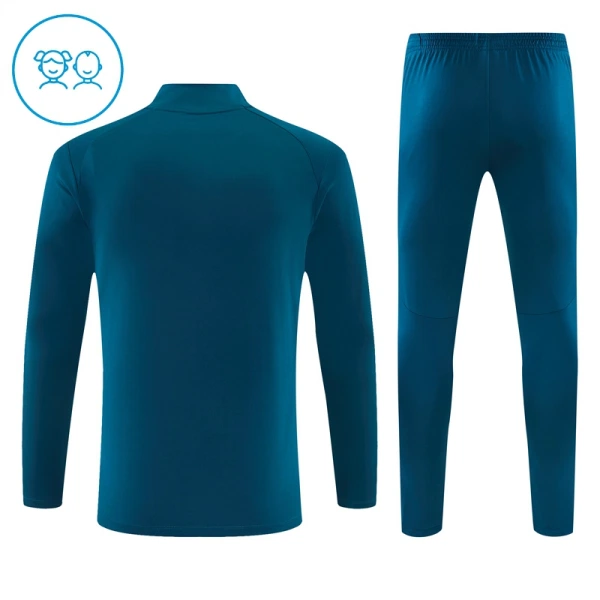 Portogallo Felpe da Allenamento Bambino 1/4-Zip 2026-27 Blu