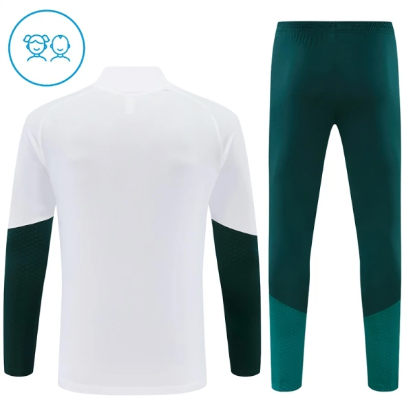 Real Madrid Felpe da Allenamento Bambino 1/4-Zip 2026-27 Bianca