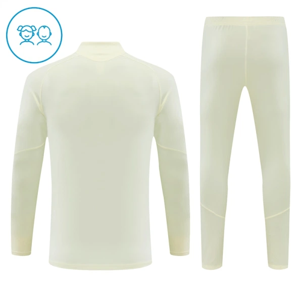 Real Madrid Felpe da Allenamento Bambino 1/4-Zip 2026-27 Bianca