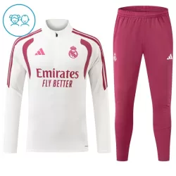 Real Madrid Felpe da Allenamento Bambino 1/4-Zip 2026-27 Bianca Real Madrid Felpe da Allenamento Bambino 1/4-Zip 2026-27 Bianca
