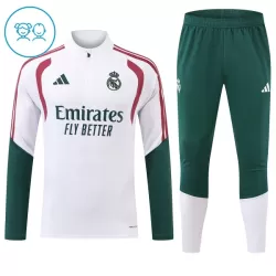 Real Madrid Felpe da Allenamento Bambino 1/4-Zip 2026-27 Bianca Real Madrid Felpe da Allenamento Bambino 1/4-Zip 2026-27 Bianca