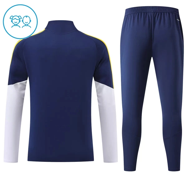 Real Madrid Felpe da Allenamento Bambino 1/4-Zip 2026-27 Blu