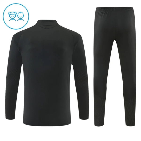Real Madrid Felpe da Allenamento Bambino 1/4-Zip 2026-27 Nera