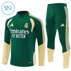 Real Madrid Felpe da Allenamento Bambino 1/4-Zip 2026-27 Verde Real Madrid Felpe da Allenamento Bambino 1/4-Zip 2026-27 Verde