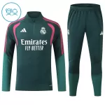 Real Madrid Felpe da Allenamento Bambino 1/4-Zip 2026-27 Verde
