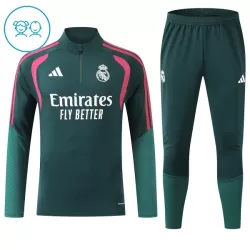 Real Madrid Felpe da Allenamento Bambino 1/4-Zip 2026-27 Verde Real Madrid Felpe da Allenamento Bambino 1/4-Zip 2026-27 Verde