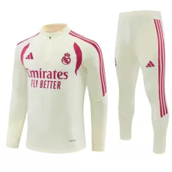 Real Madrid Felpe da Allenamento Uomo 1/4-Zip 2026-27 Bianca Real Madrid Felpe da Allenamento Uomo 1/4-Zip 2026-27 Bianca