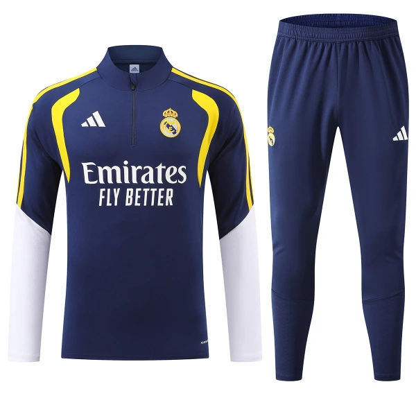 Real Madrid Felpe da Allenamento Uomo 1/4-Zip 2026-27 Blu Real Madrid Felpe da Allenamento Uomo 1/4-Zip 2026-27 Blu