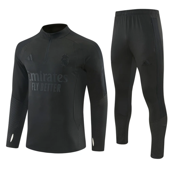 Real Madrid Felpe da Allenamento Uomo 1/4-Zip 2026-27 Nera Real Madrid Felpe da Allenamento Uomo 1/4-Zip 2026-27 Nera