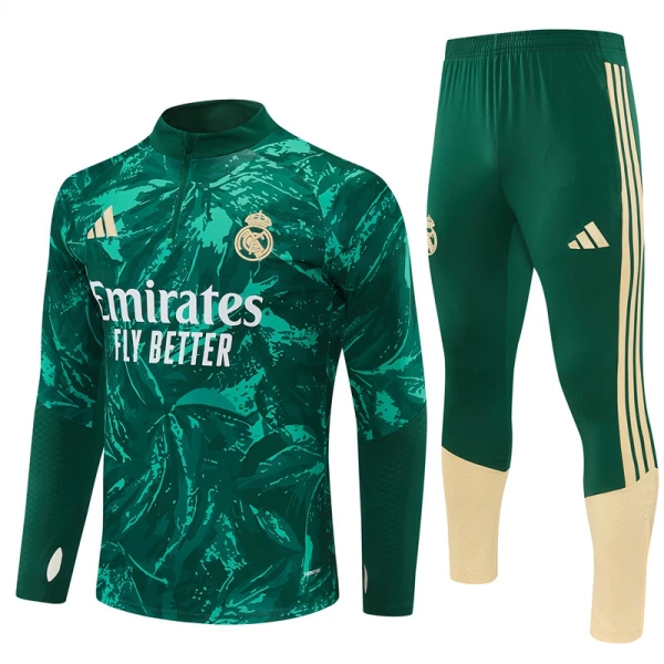 Real Madrid Felpe da Allenamento Uomo 1/4-Zip 2026-27 Verde Real Madrid Felpe da Allenamento Uomo 1/4-Zip 2026-27 Verde