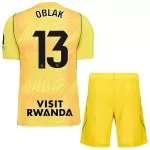 Completo calcio Portiere Atlético Madrid Oblak 13 Bambino 2026-27 Gialla