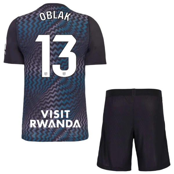 Completo calcio Portiere Atlético Madrid Oblak 13 Bambino 2026-27 Nera