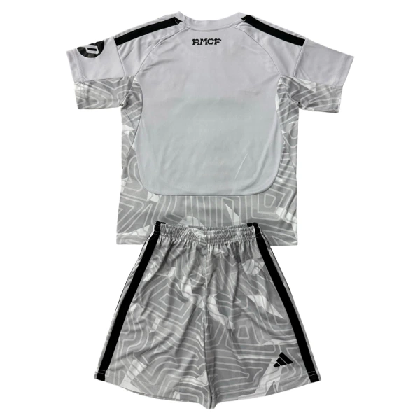Completo calcio Portiere Real Madrid Bambino 2026-27 Grigio