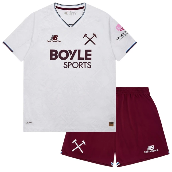Completo calcio West Ham United Bambino Secondo 2026-27 Completo calcio West Ham United Bambino Secondo 2026-27